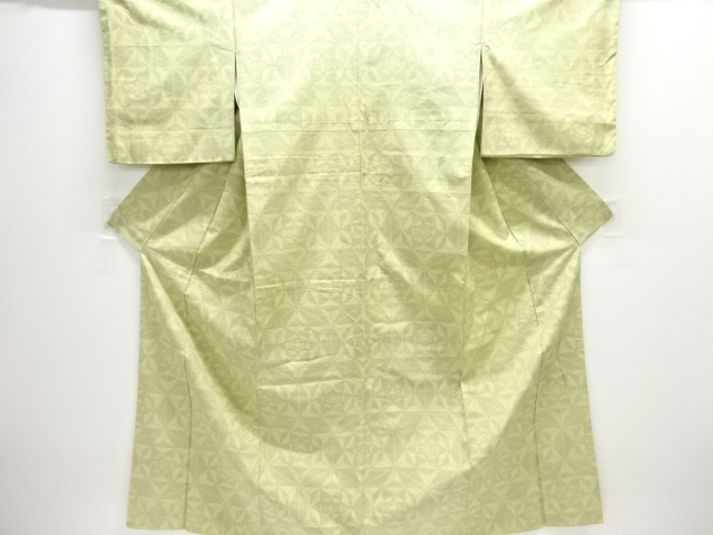 JAPANESE KIMONO / TOKAMACHI TSUMUGI / WOVEN ABSTRACT ASANOHA